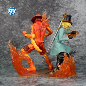 <span class=keywords><strong>One</strong></span> Pieced película Stampede Flame Bond Sabo Ace batalla escena figura de acción modelo estatua Anime Decoración - Product Image 4