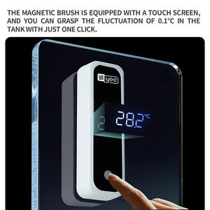 Yee Fabriek Groothandel <span class=keywords><strong>Aquarium</strong></span> Glasreiniger <span class=keywords><strong>Aquarium</strong></span> <span class=keywords><strong>Aquarium</strong></span> Magnetische Borstel Dubbelzijdige Algen Schraper Met Temperatuurweergave - Product Image 4