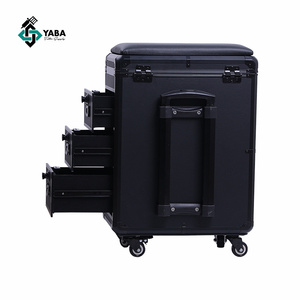 YABA grande capacità del tatuaggio Trolley scatola di trasporto facile con il silenzio ruote e maniglie del tatuaggio bracciolo - Product Image 3