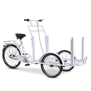¡Gran oferta! Triciclo de carga <span class=keywords><strong>Bakfiets</strong></span> de fábrica con pedales, gran capacidad, carga reforzada, capacidad de carga de 200 kg. - Product Image 2