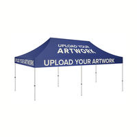 Tente pliante pop-up en toile imperméable de haute qualité 10x20 pour extérieur, avec structure en acier, idéale pour salons professionnels et événements, impression de logo personnalisée 3x3