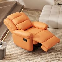 Fauteuil inclinable électrique simple GEDO 2026 moderne, orange, style nordique, extensible, avec rembourrage en éponge
