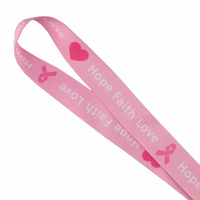 WOWEI-Porte-badge de sensibilisation au cancer du sein, porte-clés noir rose, accessoires pour clés et badges d'identité