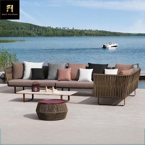 ชุดโซฟาในสวนกลางแจ้งหรูหราแบบอิตาเลียนชุดโซฟา2/3ที่นั่งปรับแต่งได้สำหรับระเบียง - Product Image 6