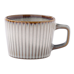 Mug en céramique rayé, porcelaine résistante à la chaleur, style nordique, tasse à café pour usage quotidien et cadeaux - Product Image 4