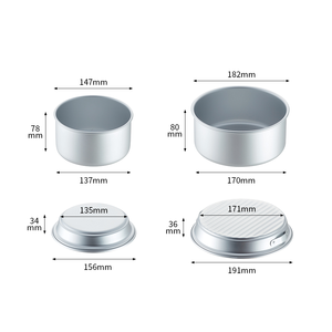 Ensemble de 6 casseroles ultra-compactes empilables de 1L/1,7L en aluminium anodisé, légères pour les amateurs de survie en milieu sauvage - Product Image 3