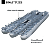 Yacht de pêche de luxe en aluminium Kinocean, mini-bateau ponton à vendre pour les sports nautiques, les divertissements en rivière, options de moteur hors-bord/intérieur