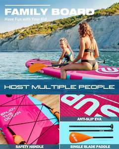 ขนาดใหญ่พิเศษและมั่นคง |   <span class=keywords><strong>SUP</strong></span> 350 กระดานแพดเดิลบอร์ดแบบเป่าลมขนาดกว้าง สำหรับเล่นเซิร์ฟและกีฬาทางน้ำ - Product Image 6