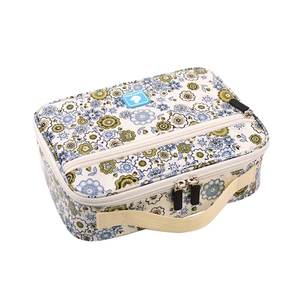 2026 Sedex Bsci Spring Letter Pattern Cotton Zipper Fashion Foldable Makeup Bag for <b>Women</b> <b>Large</b> Capacity Travel Cosmetic Pouch - Product Image 4