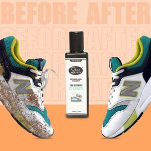 Kit de Limpieza de Zapatos Premium con Limpiador de Zapatos de 100 ml, Cepillo de Nylon y Paño de Microfibra para Zapatillas y Cuero - Product Image 6