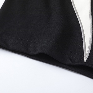 Summer New Arrival Cool Fashion Streetwear Men's 100% Cotton Short Sleeve T-<b>Shirt</b> Leather-Patched <b>Flame</b> Totem Embroidered Print - Product Image 6