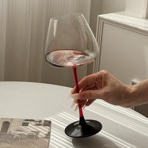 Elegante Juego de Copas de Vino Tinto, 2 Piezas, Cristal con Tallo Ancho, para Bodas, Estilo Simple, Tamaño Estándar - Product Image 3