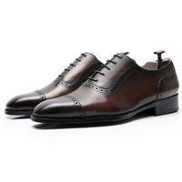 Neues Design Übergrößen Herren Atmungsaktive Echtleder Schnürschuhe Rutschfeste Quadratische Spitze Frühling Herbst Formelle Schuhe