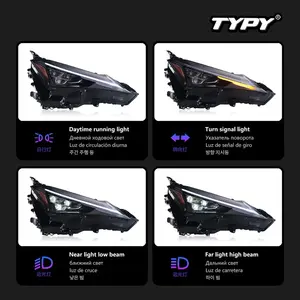 TYPY 12V New Upgrade Kit for 2019-2025 Lexus UX Headlight Assembly Premium Triple-Eye LED <b>Daytime</b> <b>Running</b> <b>Lights</b> & Turn Signals - Product Image 5