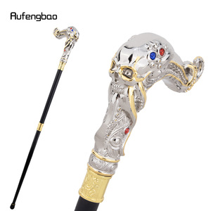 Bâton de marche Rufengbao Octopus Skull avec poignée en métal, canne de randonnée au design luxueux et tendance pour adultes - Product Image 1