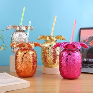 Botellas de plastique 500ml fraise paille bouteille d'eau mignon été Portable en plastique dessin animé fille enfants boire bouteille de jus - Product Image 3
