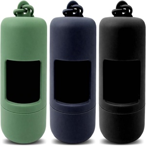 Distributeur de sacs à déjections pour animaux de compagnie (chats et chiens) réutilisable pour l'extérieur, compatible OEM et ODM, avec 1 rouleau de 15 sacs à déjections canines - Product Image 1