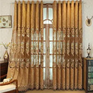 Luxurious Smart Fabric Nordic For The Living Room Ready Made Embroidery Curtains From China