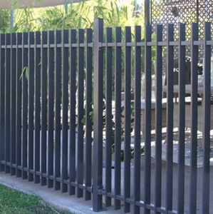 Clôture à lames verticales en aluminium, design moderne, pour bâtiments de jardin, avec lames soudées noires en acier pour <span class=keywords><strong>piscine</strong></span> - Product Image 3