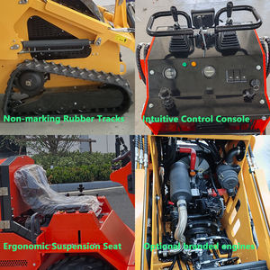 Euro5 emisi S25 selip selip pemuat bak beroda naik Mini pemuat depan kompak untuk konstruksi lansekap tipe bergerak - Product Image 5