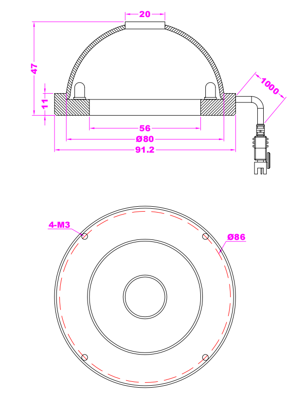 Detect Button Machine Vision Led Dome Light Machine Vision Light Source for Detect ...