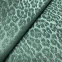 Tissu textile de matériau brut en cuir artificiel bio-sourcé à motif léopard, pour créateur, Noël, sirène
