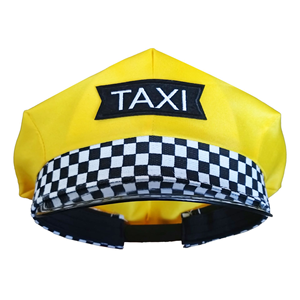 Accesorios de Disfraces de Cosplay Unisex para Adultos, Gorra de Taxista Amarilla para Fiestas, 100% Poliéster, para las Cuatro Estaciones - Product Image 4
