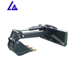 Cánh tay duy nhất Digger 12in xô backhoe tập tin đính kèm cho mini Skid Steer lật - Product Image 3