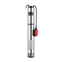 Pompe submersible haute pression 65m pour puits profond, 4 pouces, en acier inoxydable robuste, pour applications domestiques et industrielles