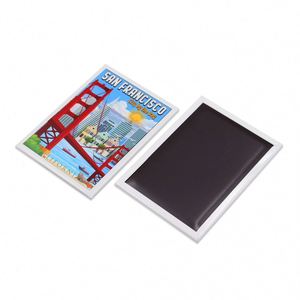 Suministros de imanes de nevera portátiles de moda con logotipo personalizado de todos los tamaños, recuerdo, pegatinas de papel fotográfico 4R personalizadas DIY - Product Image 3