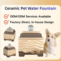 Groothandel Premium Keramische Huisdieren Drinkfontein OEM Mini Drinkfontein Bureaudecoratie Automatische Stille Pomp voor Katten Honden Huisdieren