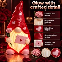Lampe décorative creuse en plastique à l'effigie de Tomte pour la fête des couples, accent de porche, solution pour projets de sourcing de grandes commandes