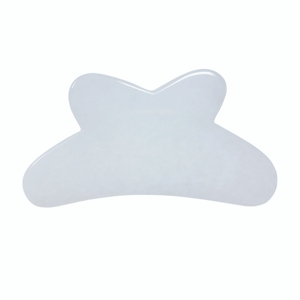 100% Natural White Jade Butterfly Gua Sha Board Cooling Facial <b>Massager</b> <b>Tool</b> - Product Image 3