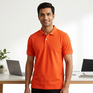 Polo de Golf Ecológico de Manga Corta para Hombre, Transpirable, con Logotipo Personalizado, Tallas Grandes - Product Image 1
