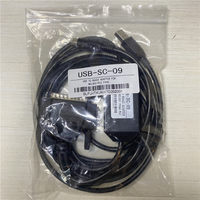 Cable de Programación Micro-USB Tipo AB Mitsubishi USB-SC09-FX para PLC Serie FX, Adaptador USB a RS422, Material de PVC