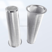 Kustomisasi Tabung Saringan Jaring Baja Tahan Karat 304 316, Pipa Saringan Jaring, Filter Cartridge