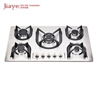 Table de cuisson encastrable 5 brûleurs de haute qualité, gaz et électrique, allumage électronique, supports en fonte, certifiée CE, à piles, économe en énergie, pour hôtels