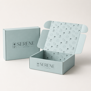 Boîtes en carton ondulé recyclables pour cadeaux et artisanat, boîtes pliables pour l'expédition aérienne, pour l'emballage de maillots de bain, de bikinis et de vêtements - Product Image 1
