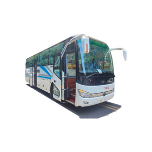 Yutong เบาะผ้านั่ง ZK6908รถโค้ชรถบัสพวงมาลัยซ้ายเบาะผ้าด้านในสีเข้ม ACC FWD แบรนด์จีน - Product Image 1