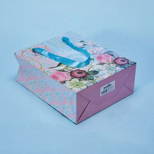 Modern Recyclable Art <b>Paper</b> Handbag Gift Bag with Custom Design Creative Craft Ribbon Handles for Candle Packaging - Product Image 5
