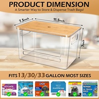 Conteneur alimentaire en plastique PET écologique Guangfa, capacité 1-3L, rangement sous l'évier, design multifonctionnel, style américain