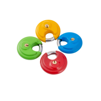 Vente en gros Cadenas de plaque de clé rond de 70mm en laiton massif à cylindre en acier inoxydable antivol durable pour auto-stockage