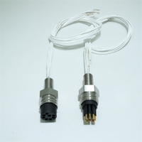 Connecteurs de câbles Ethernet submersibles étanches RUITAIER, série micro circulaire pour eaux profondes 7000m, connecteur mâle traversant MCBH8M