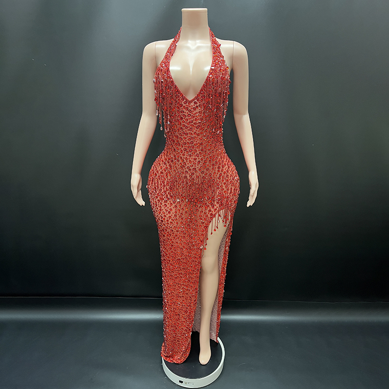 sachin and babi light blue dress Bardot Sequin Bodycon Midi Dress in Black main image 0