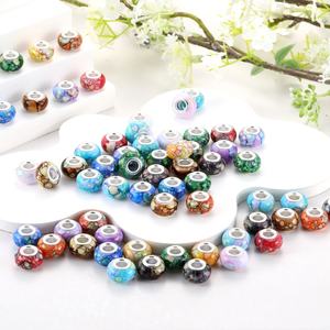 New Design Acrylic Spacer <b>Beads</b> With <b>Large</b> Holes 14mm Rhinestone Decorative <b>Beads</b> for Diy Pens Keychains and Jewelry Making - Product Image 1