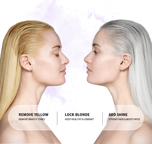 Meilleure vente <span class=keywords><strong>Shampooing</strong></span> végan violet cheveux blond argenté Anti-jaune décoloré hydratant réparation acide aminé échantillon gratuit adultes - Product Image 4