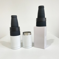 Bouteille de bière de Soda de 12oz par sublimation blanche et peut refroidir la bouteille 3 en 1 revêtue de poudre Thermos pour cadeaux personnalisés