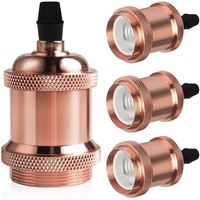 Support de lampe vintage E27 en aluminium, douille décorative DIY pour ampoule Edison, 220V, pour éclairage domestique, café, hôtel