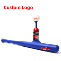 Tee de baseball d'entraînement en plastique Popper : Balle de baseball rebondissante pour l'entraînement au frappeur et au développement des compétences