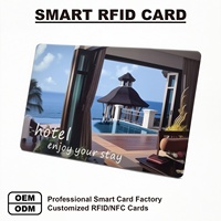 Tarjetas de PVC Inteligentes Programables de 1K 13.56MHz Fudan RFID para Hotel, Control de Acceso, Mini Etiquetas Impermeables